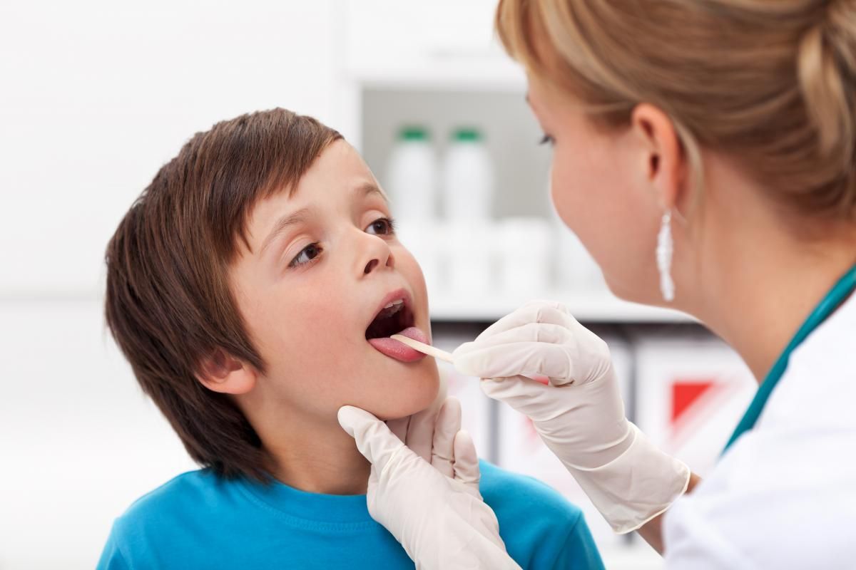 Diagnosis of pharyngitis in children
