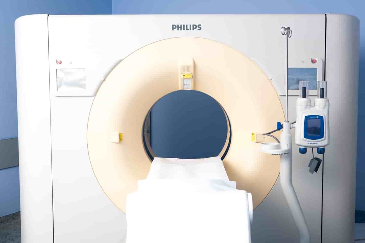 Computed tomography of the brain in EMC